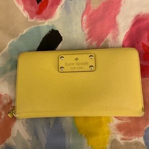 Yellow Kate Spade Wallet
